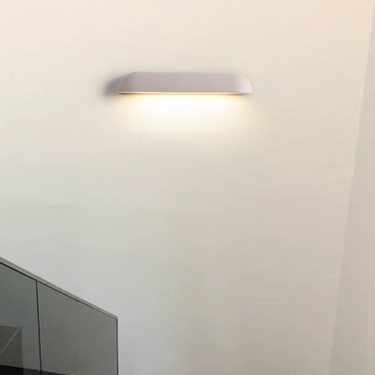 Modern Minimalist Waterproof Outdoor Concrete Long Dome LED Porch Lights