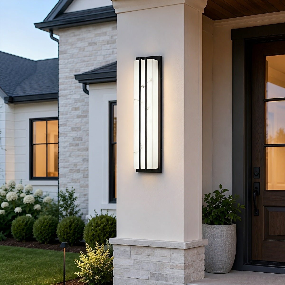 Modern Minimalist Waterproof Rectangular LED Outdoor Wall Light