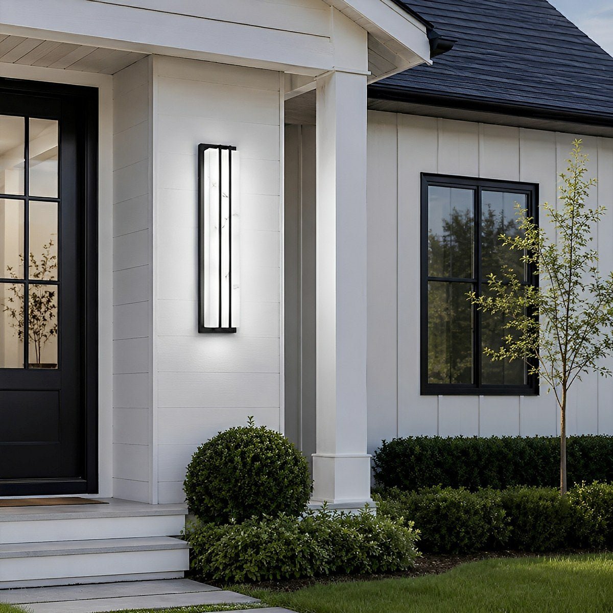 Modern Minimalist Waterproof Rectangular LED Outdoor Wall Light