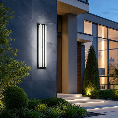 Modern Minimalist Waterproof Rectangular LED Outdoor Wall Light