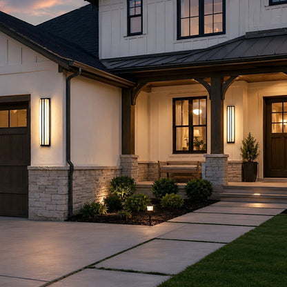 Modern Minimalist Waterproof Rectangular LED Outdoor Wall Light