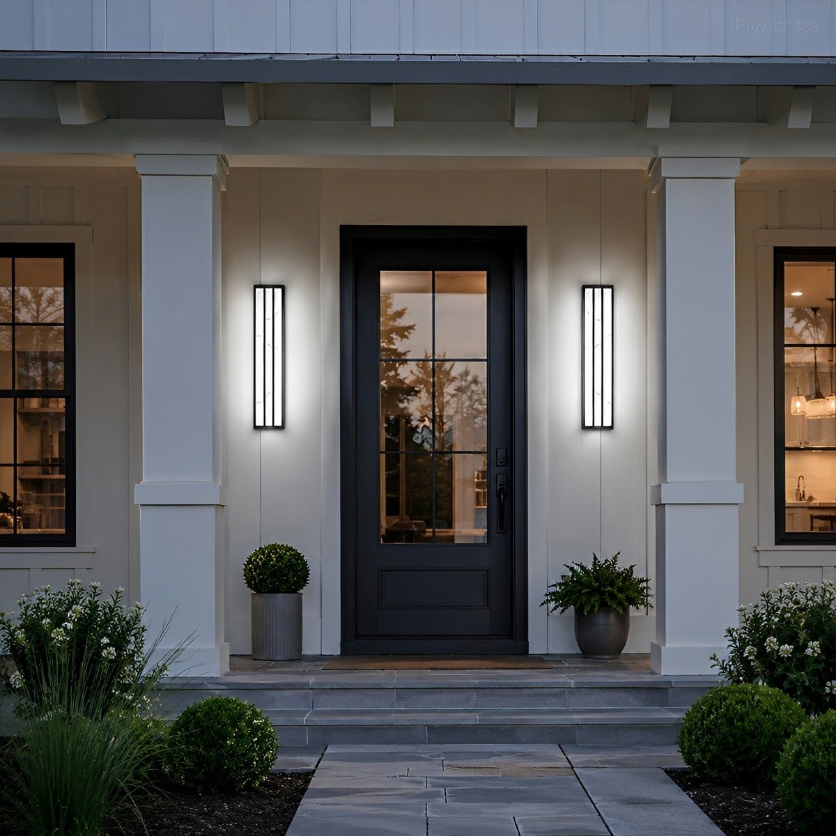 Modern Minimalist Waterproof Rectangular LED Outdoor Wall Light