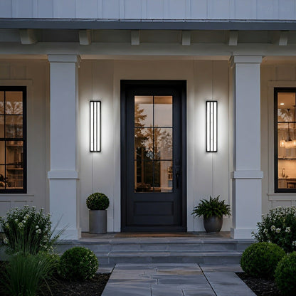 Modern Minimalist Waterproof Rectangular LED Outdoor Wall Light
