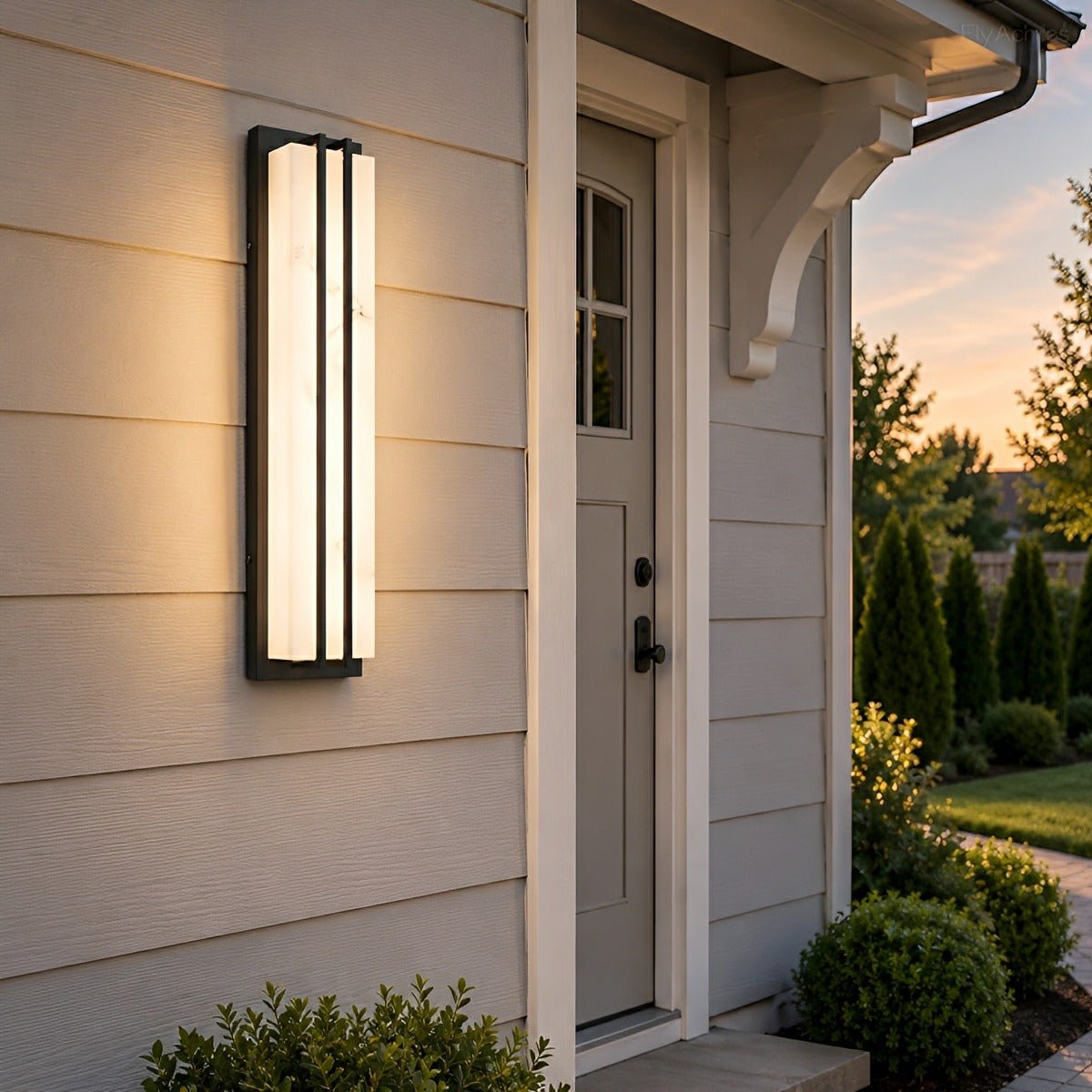 Modern Minimalist Waterproof Rectangular LED Outdoor Wall Light