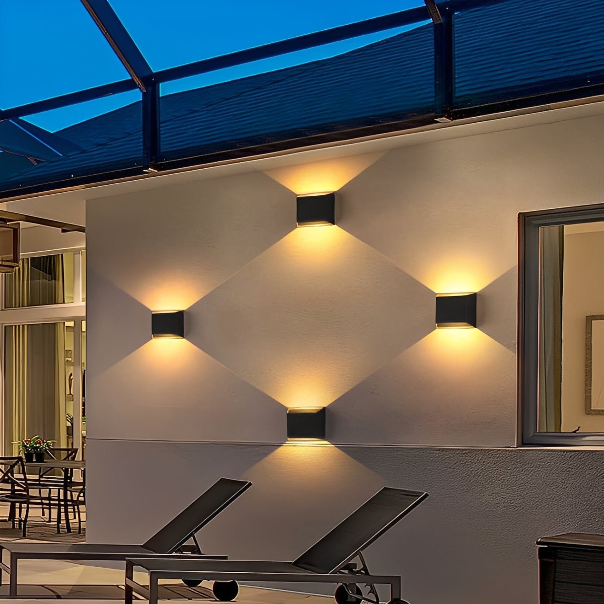 Modern Minimalist Waterproof Rectangular LED Wall Light - Flare Shack