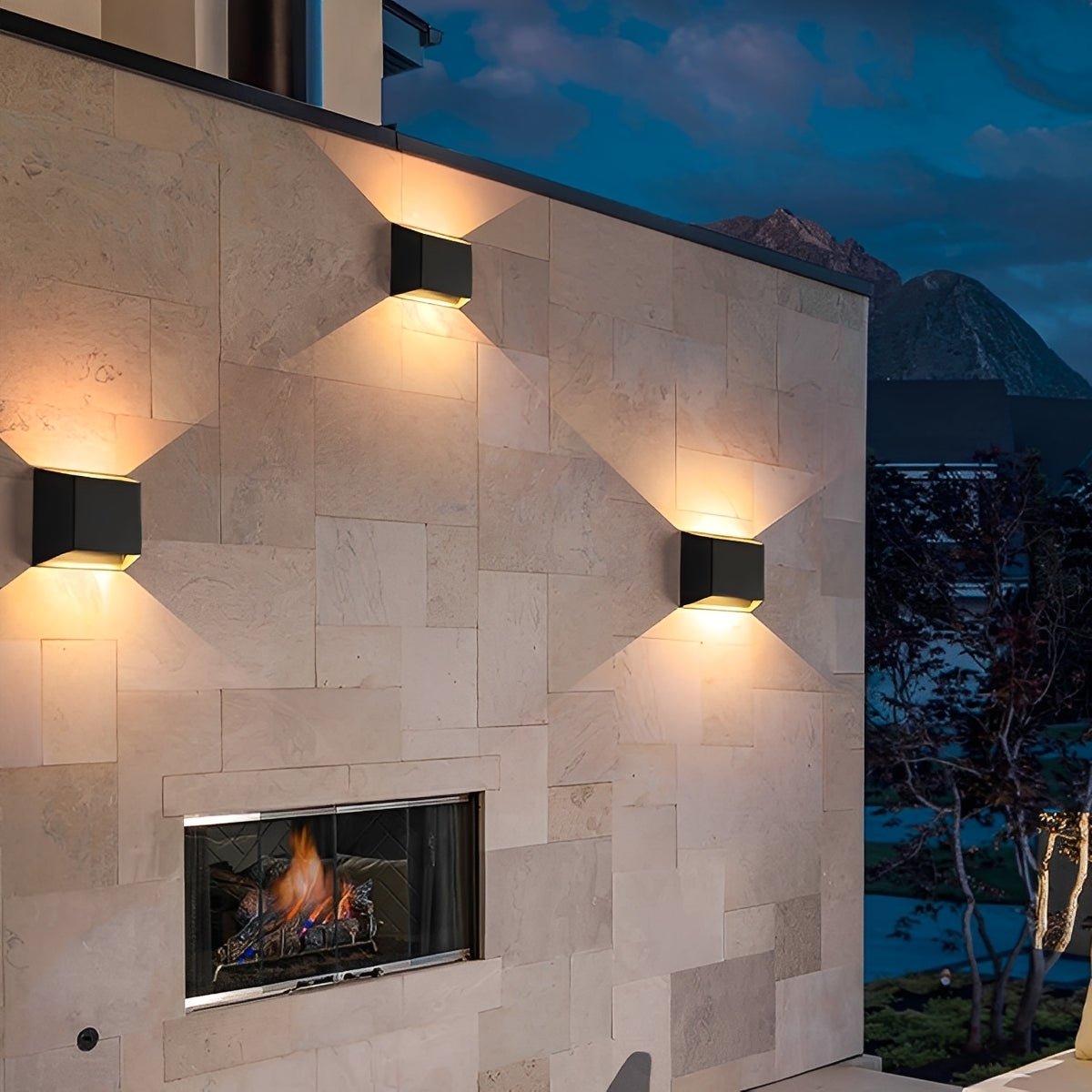 Modern Minimalist Waterproof Rectangular LED Wall Light - Flare Shack