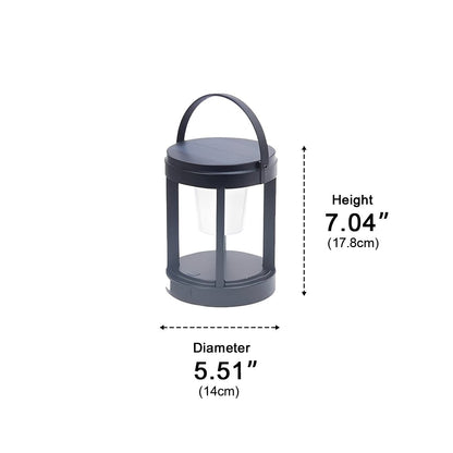 Modern Minimalist Waterproof Solar LED Outdoor Lantern Table Lamp