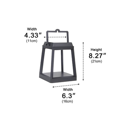 Modern Minimalist Waterproof Solar LED Outdoor Lantern Table Lamp
