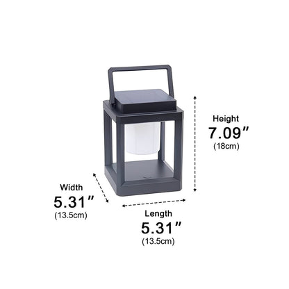 Modern Minimalist Waterproof Solar LED Outdoor Lantern Table Lamp