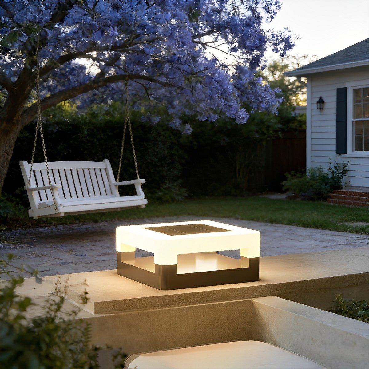 Modern Minimalist Waterproof Square LED Outdoor Post Lights - Flare Shack