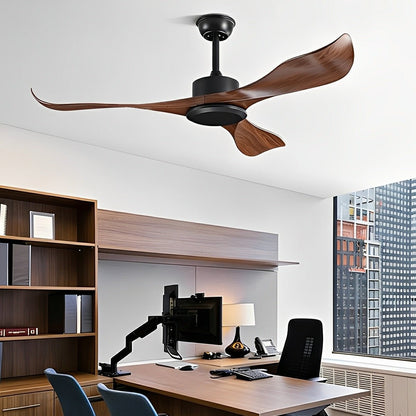 Modern Minimalist Wing - inspired Blade DC Motor Reverse Ceiling Fan - Flare Shack