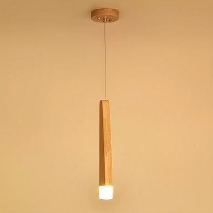 Modern Minimalist Wood Art Firewood Stick Pendant Lights - Flare Shack