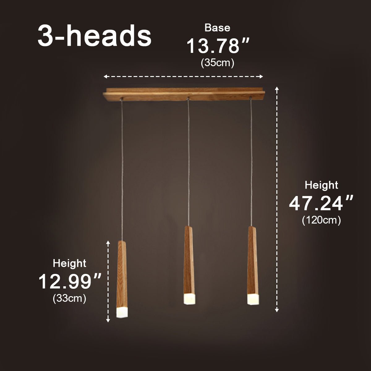Modern Minimalist Wood Art Firewood Stick Pendant Lights - Flare Shack