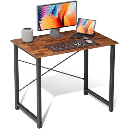 Modern Minimalist Wood Computer Desk for Home Office