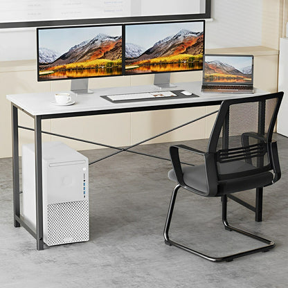 Modern Minimalist Wood Computer Desk for Home Office - Flare Shack