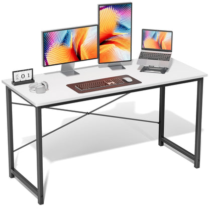 Modern Minimalist Wood Computer Desk for Home Office