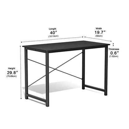 Modern Minimalist Wood Computer Desk for Home Office