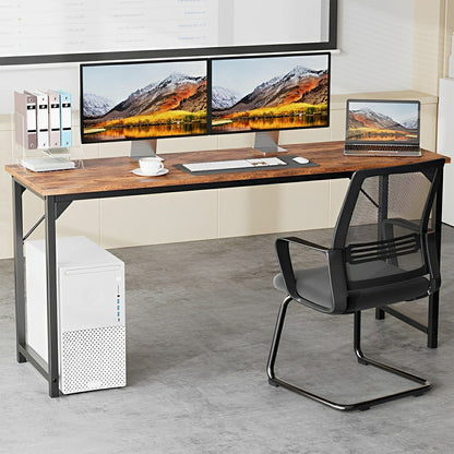 Modern Minimalist Wood Computer Desk for Home Office - Flare Shack