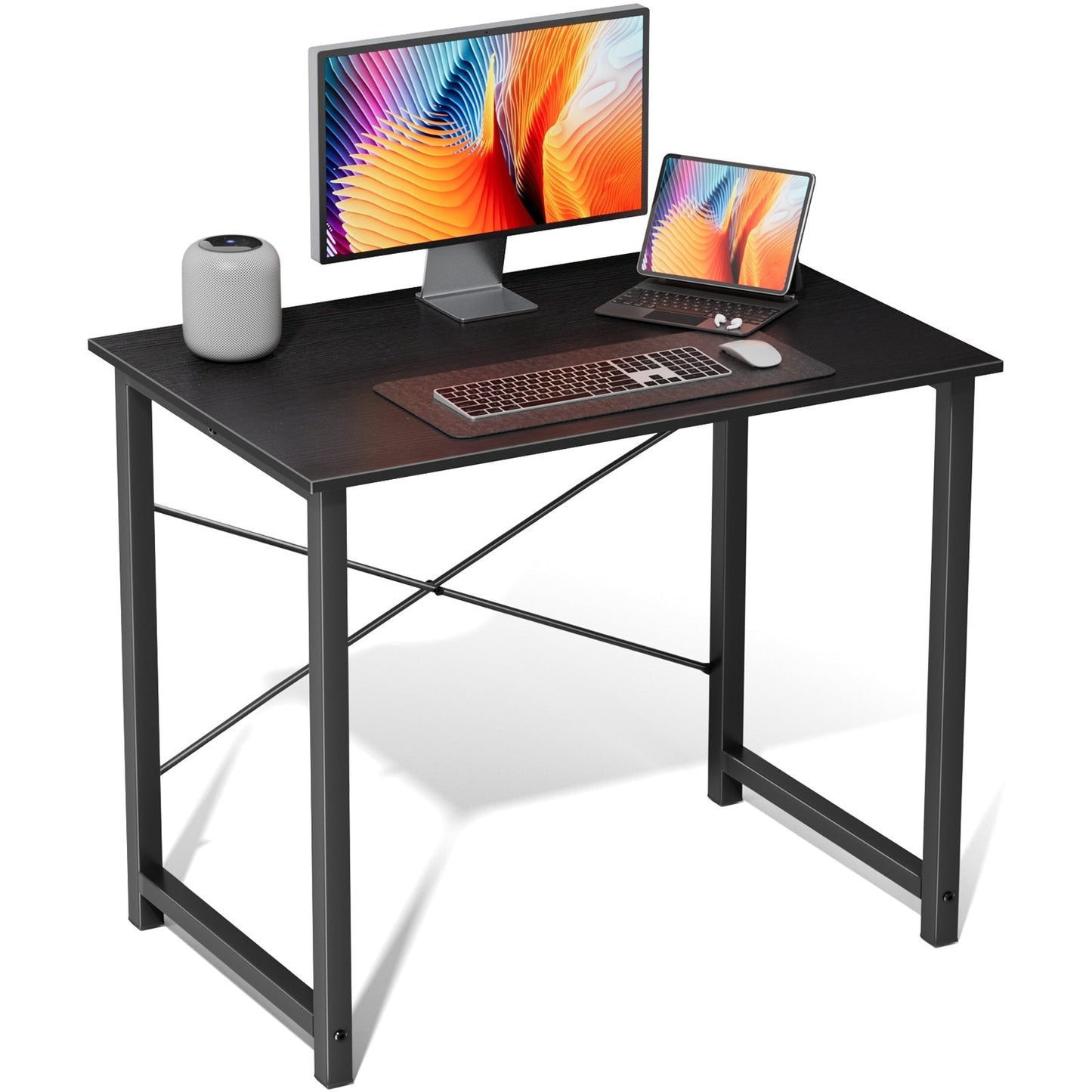Modern Minimalist Wood Computer Desk for Home Office