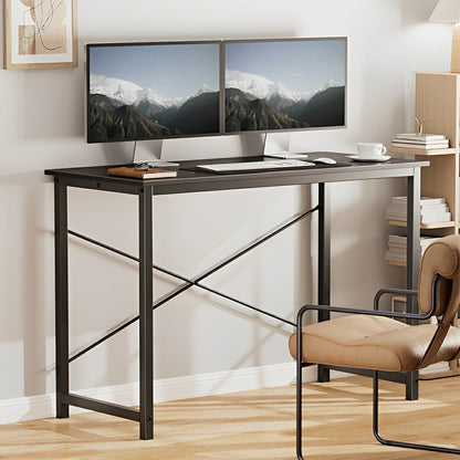 Modern Minimalist Wood Computer Desk for Home Office