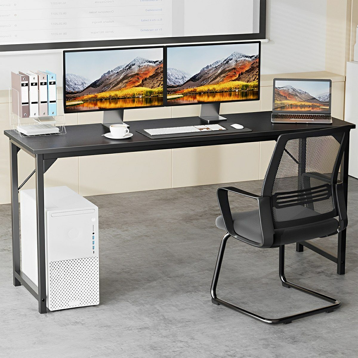 Modern Minimalist Wood Computer Desk for Home Office - Flare Shack
