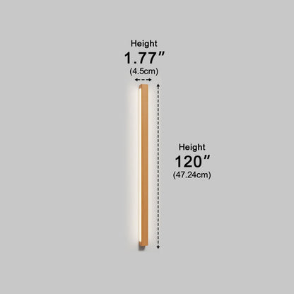 Modern Minimalist Wood Up&Down LED Long Strip Indoor Wall Sconce