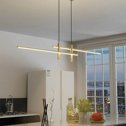 Modern MinimalistLED Long Strip Indoor Pendant Lights