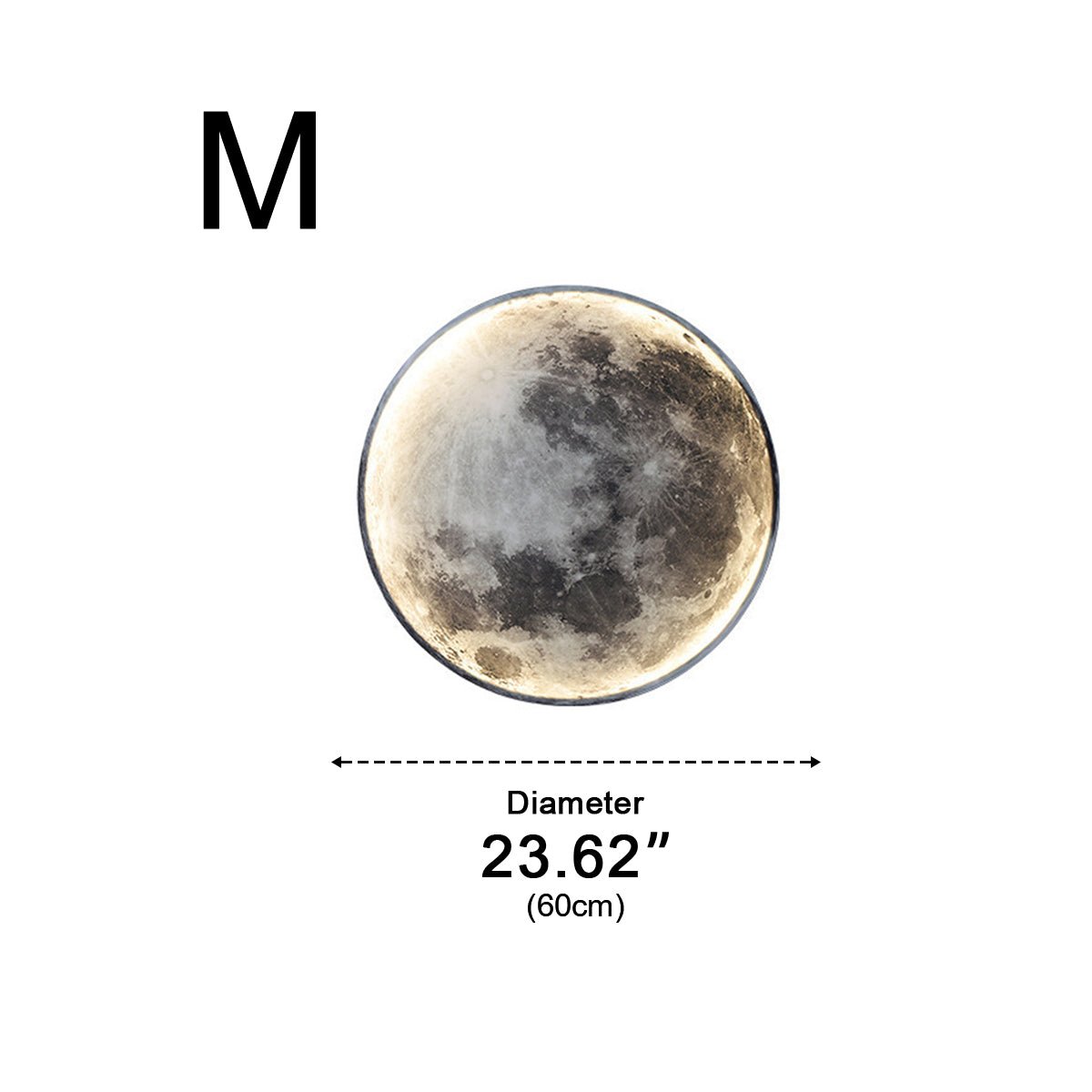 Modern Moon Creative Art Decor LED Indoor Wall Sconce