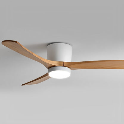 Modern Nordic Minimalist Wood 6 - Speed Inverter Ceiling Fan Light - Flare Shack