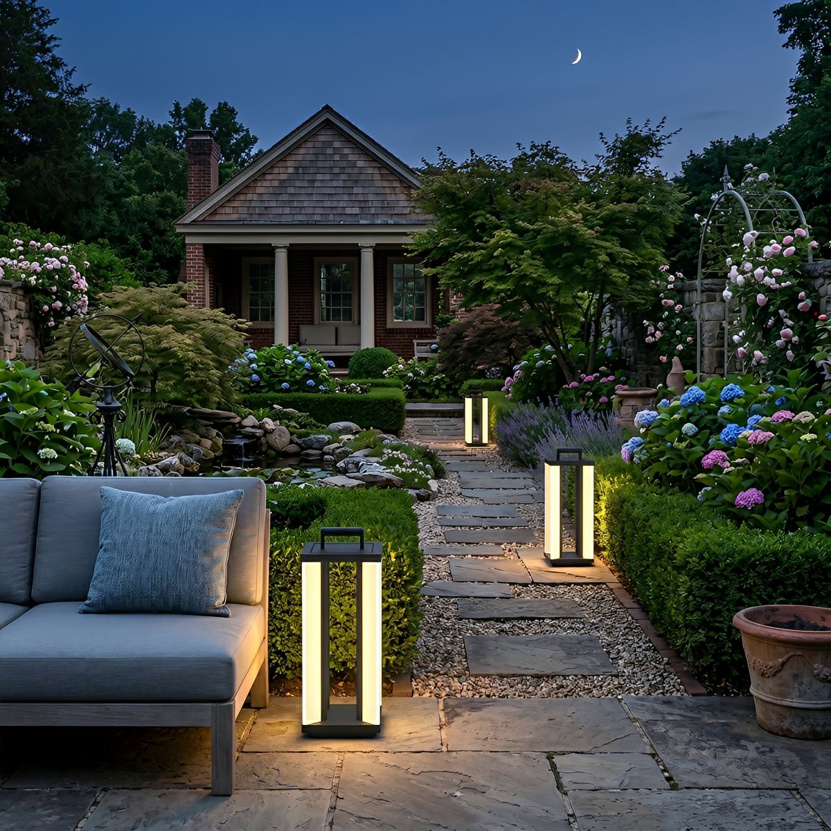 Modern Outdoor Floor Lamp Waterproof LED Landscape Light