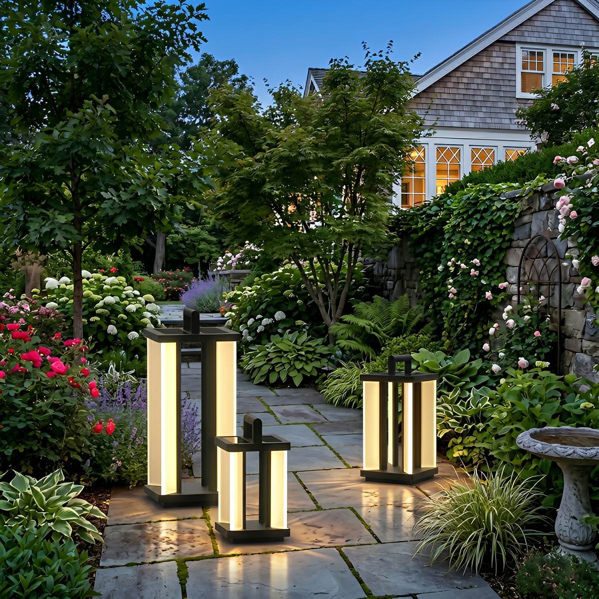 Modern Outdoor Floor Lamp Waterproof LED Landscape Light - Flare Shack