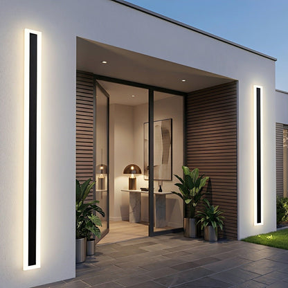 Modern Outdoor Waterproof Minimalist Long Strip LED Wall Lights - Flare Shack
