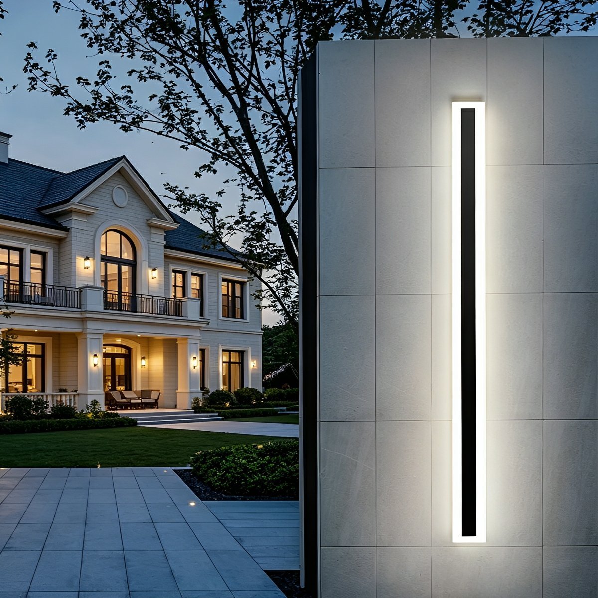 Modern Outdoor Waterproof Minimalist Long Strip LED Wall Lights