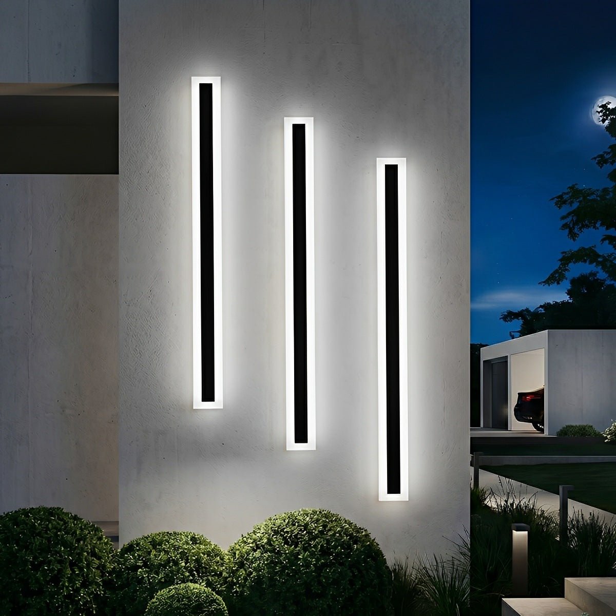 Modern Outdoor Waterproof Minimalist Long Strip LED Wall Lights - Flare Shack