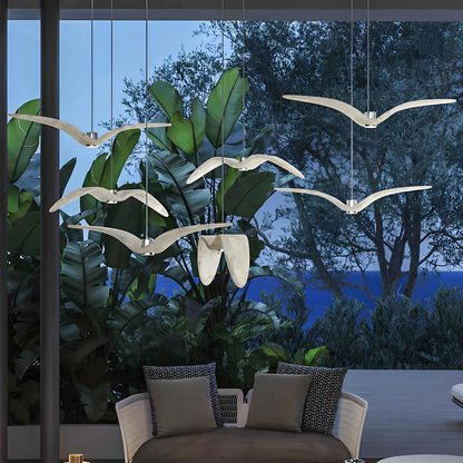Modern Coastal Outdoor Waterproof Seagull Bird Pendant Lights