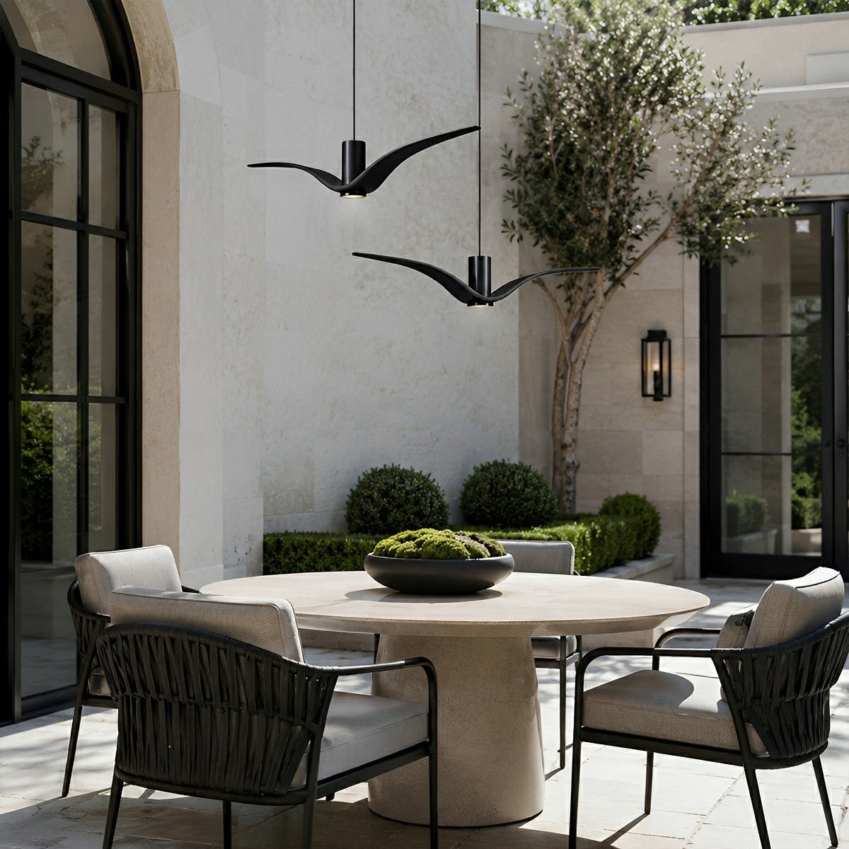 Modern Outdoor Waterproof Seagull Bird LED Ceiling Pendant Lights - Flare Shack