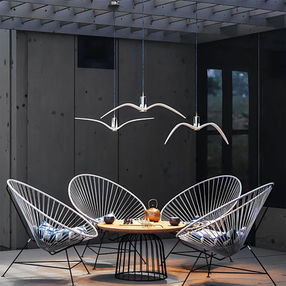 Modern Coastal Outdoor Waterproof Seagull Bird Pendant Lights
