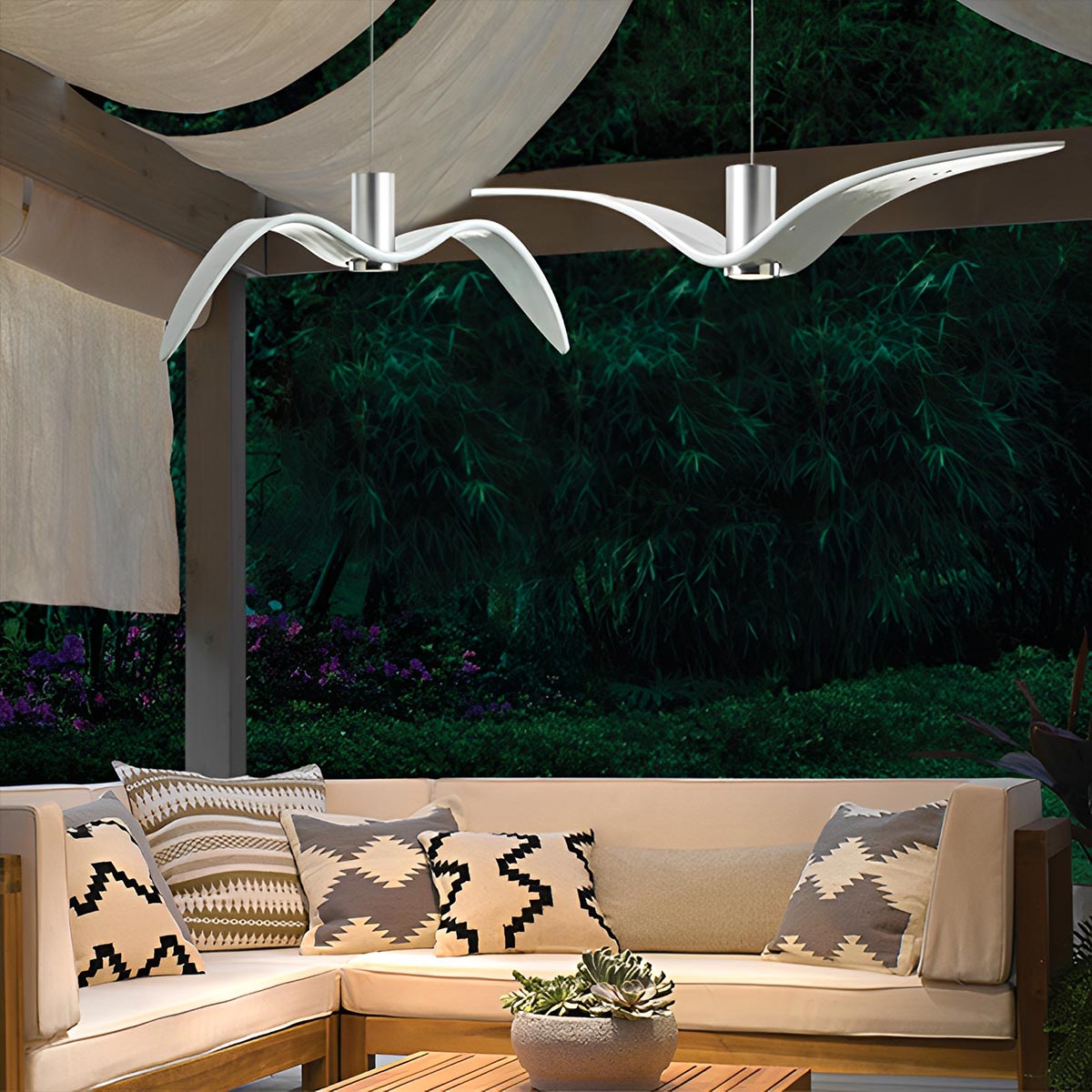 Modern Coastal Outdoor Waterproof Seagull Bird Pendant Lights