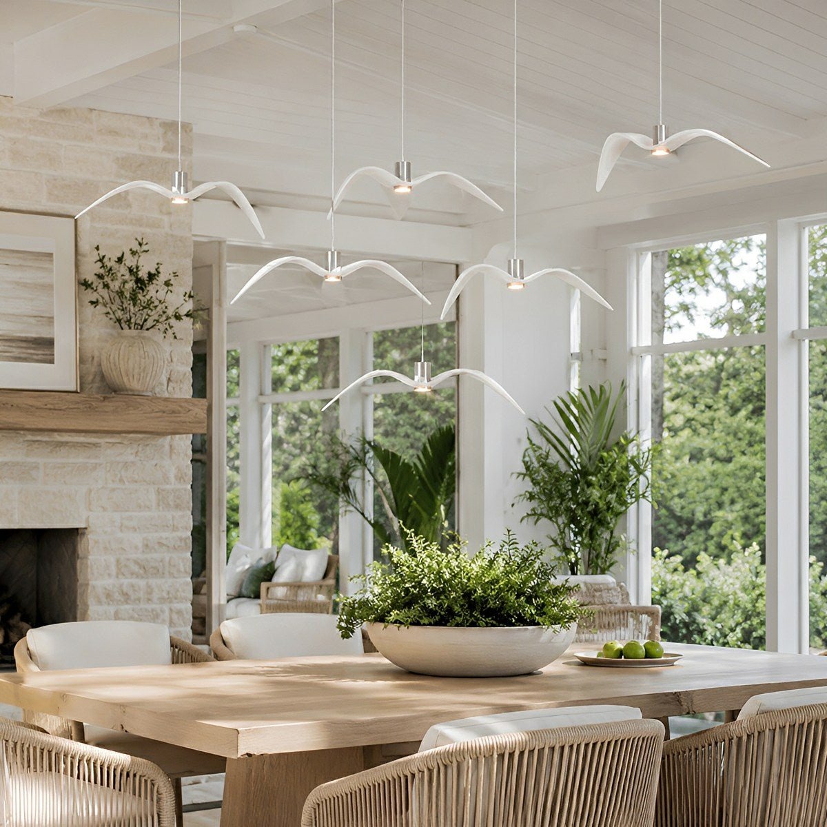 Modern Outdoor Waterproof Seagull Bird LED Ceiling Pendant Lights - Flare Shack