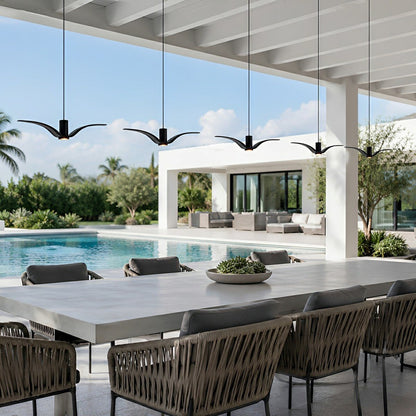Modern Outdoor Waterproof Seagull Bird LED Ceiling Pendant Lights - Flare Shack