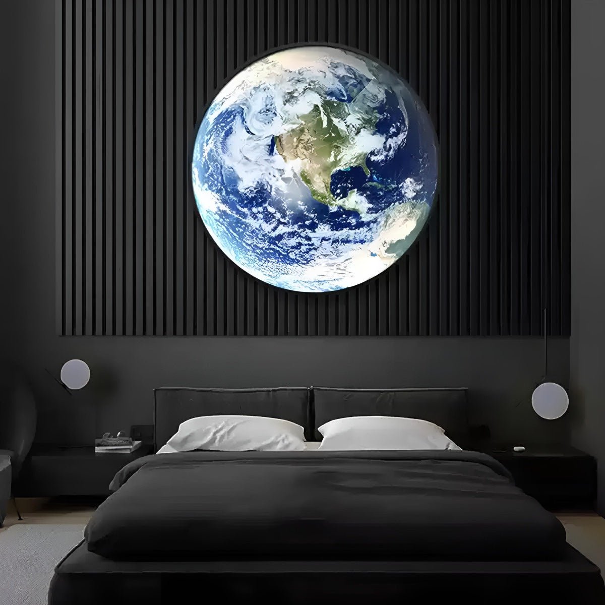 Modern Planet Earth Creative Art Decor LED Wall Sconce