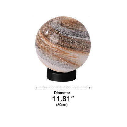 Modern Planet Globe Glass Waterproof Fence Outdoor Post Light