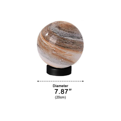 Modern Planet Globe Glass Waterproof Fence Outdoor Post Light