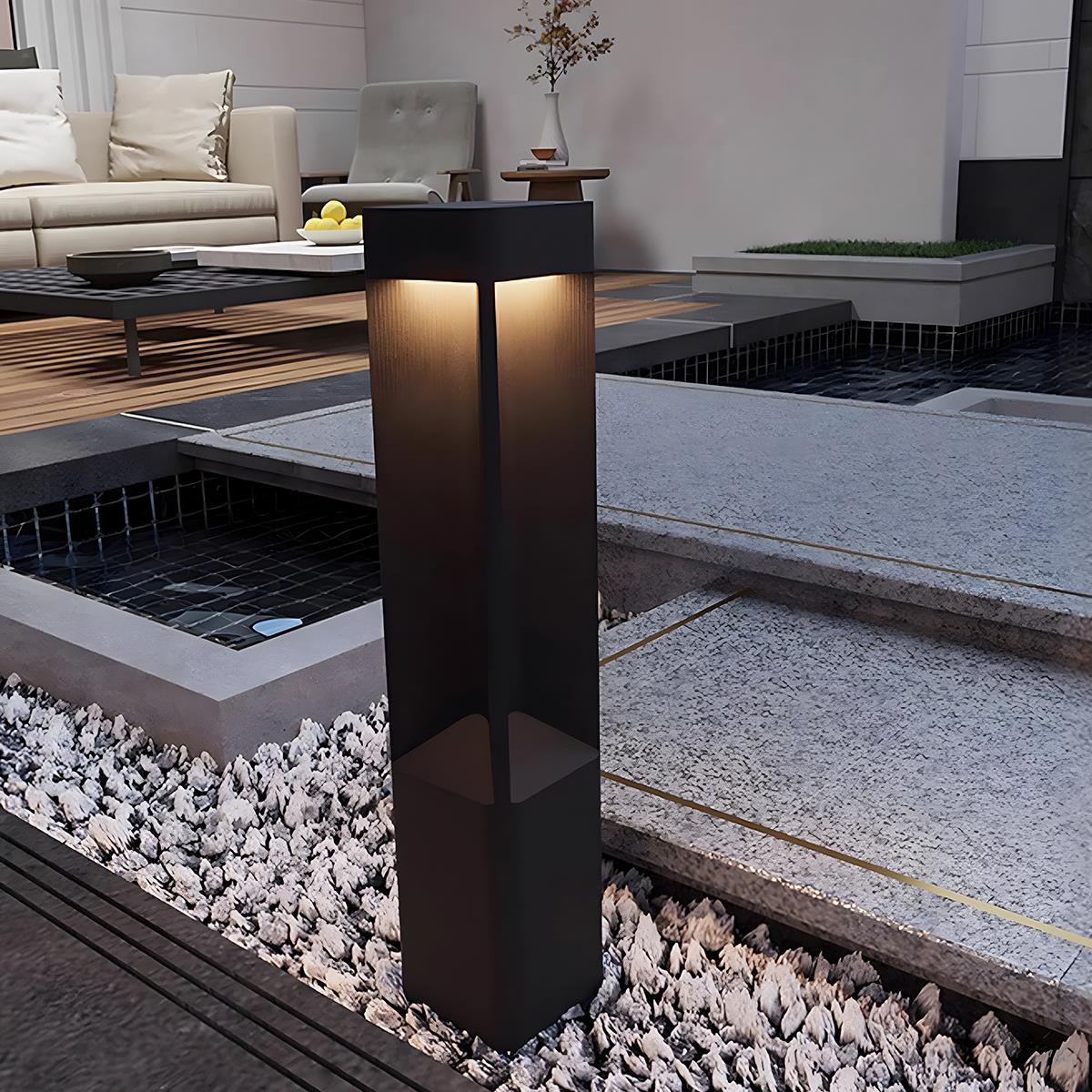 Modern Rectangular LED Outdoor Landscape Lighting