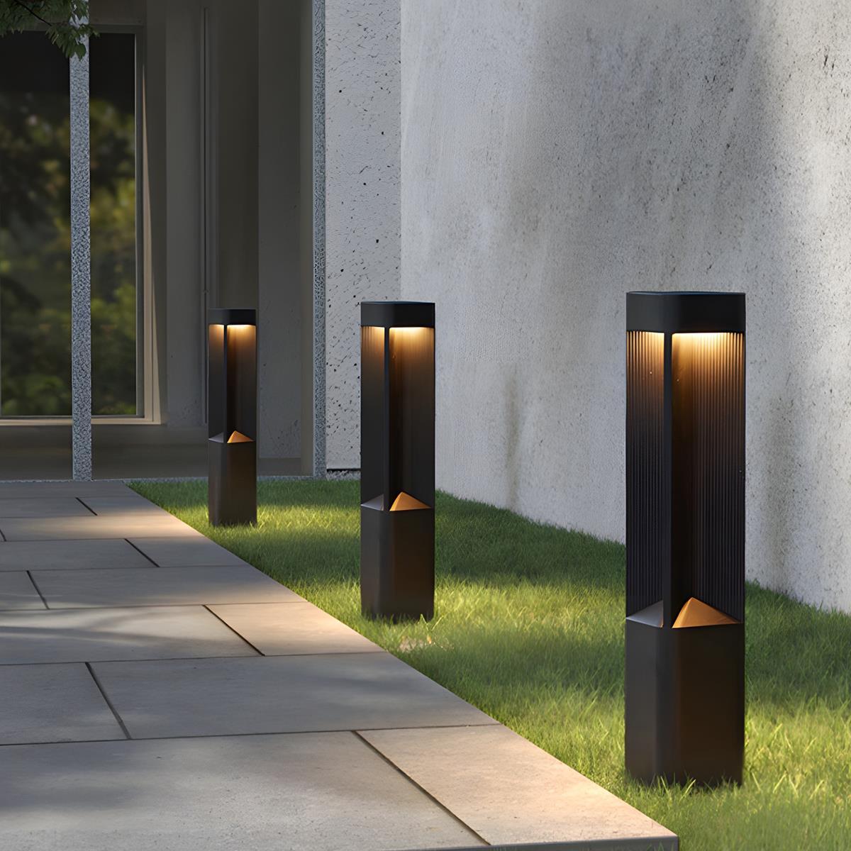 Modern Rectangular LED Outdoor Landscape Lighting - Flare Shack