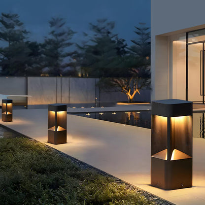 Modern Rectangular LED Outdoor Landscape Lighting - Flare Shack