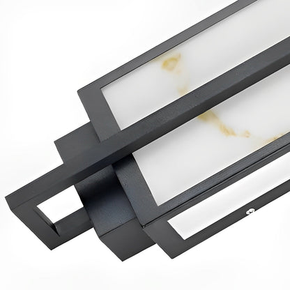 Modern Waterproof Rectangular LED Outdoor Wall Light Sconce