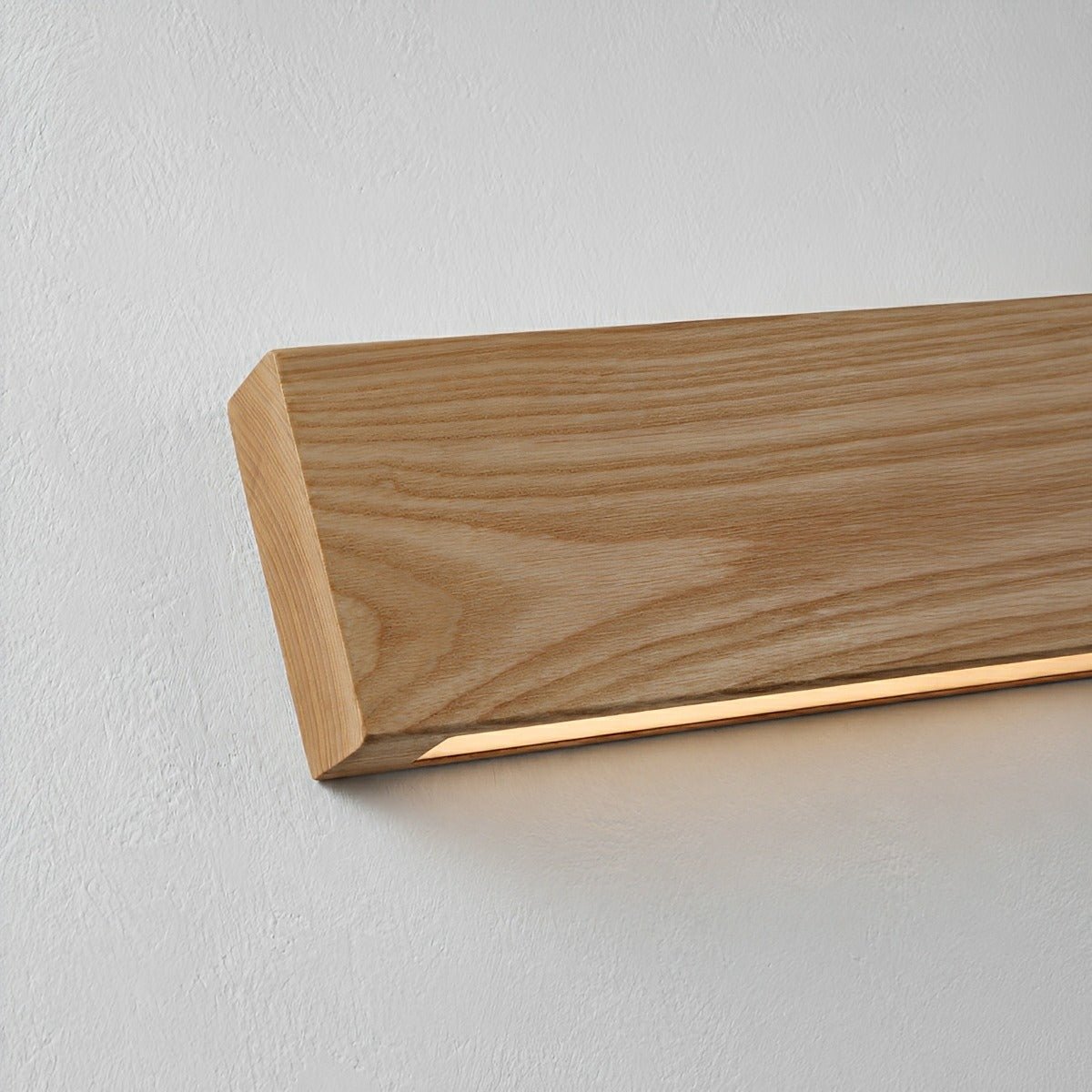 Modern Rectangular Wood Touch Dimming LED Wall Sconce