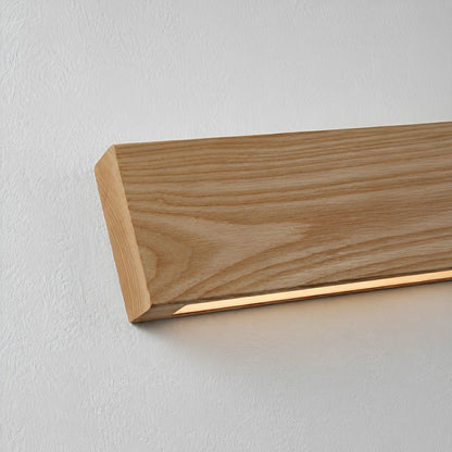 Modern Rectangular Wood Touch Dimming LED Wall Sconce