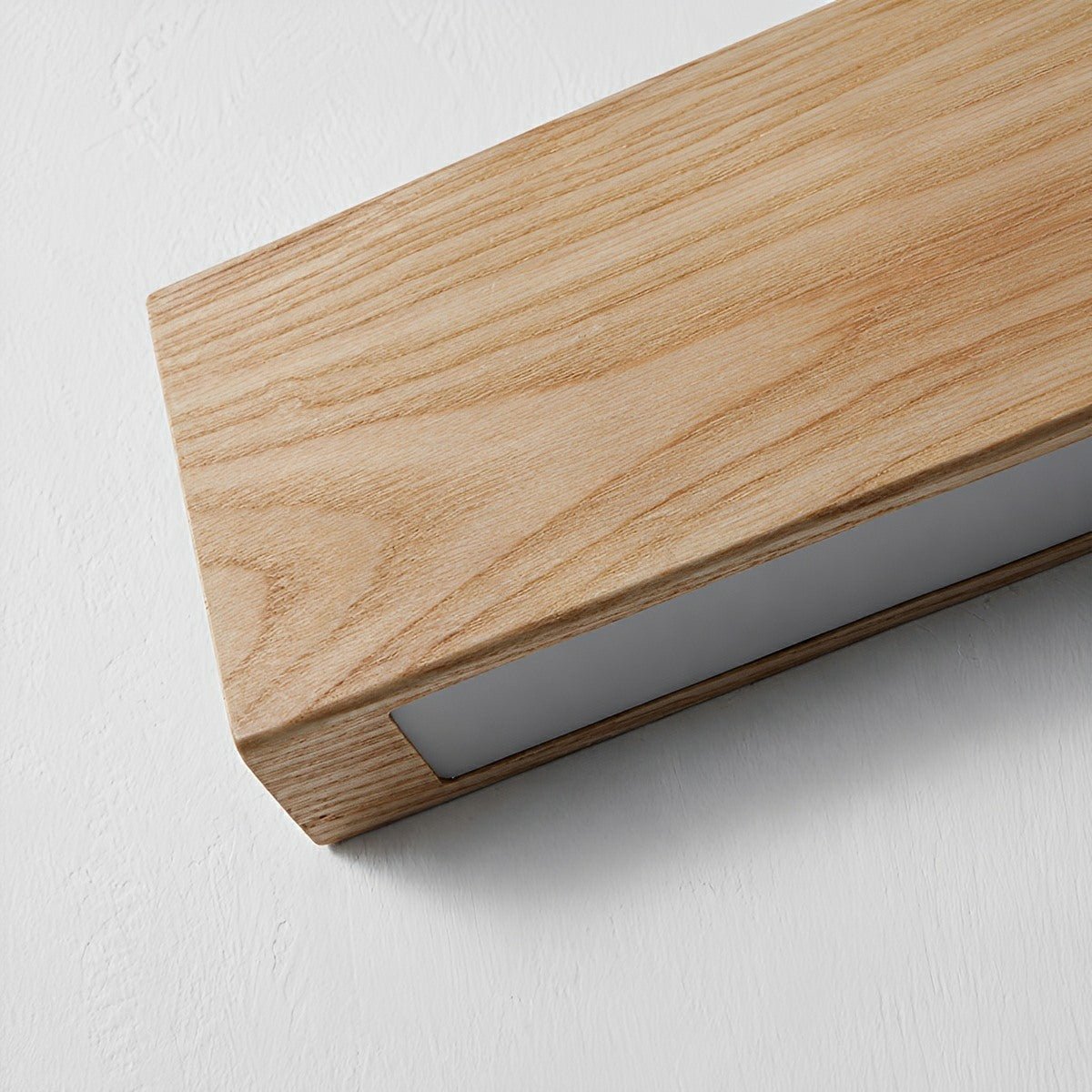 Modern Rectangular Wood Touch Dimming LED Wall Sconce
